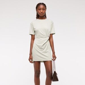 ABERCROMBIE Side-Knot Knit Mini Dress